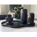 BOI!WOW Kandelaar Iron Black  | Moderne Zwarte Metalen Kandelaar